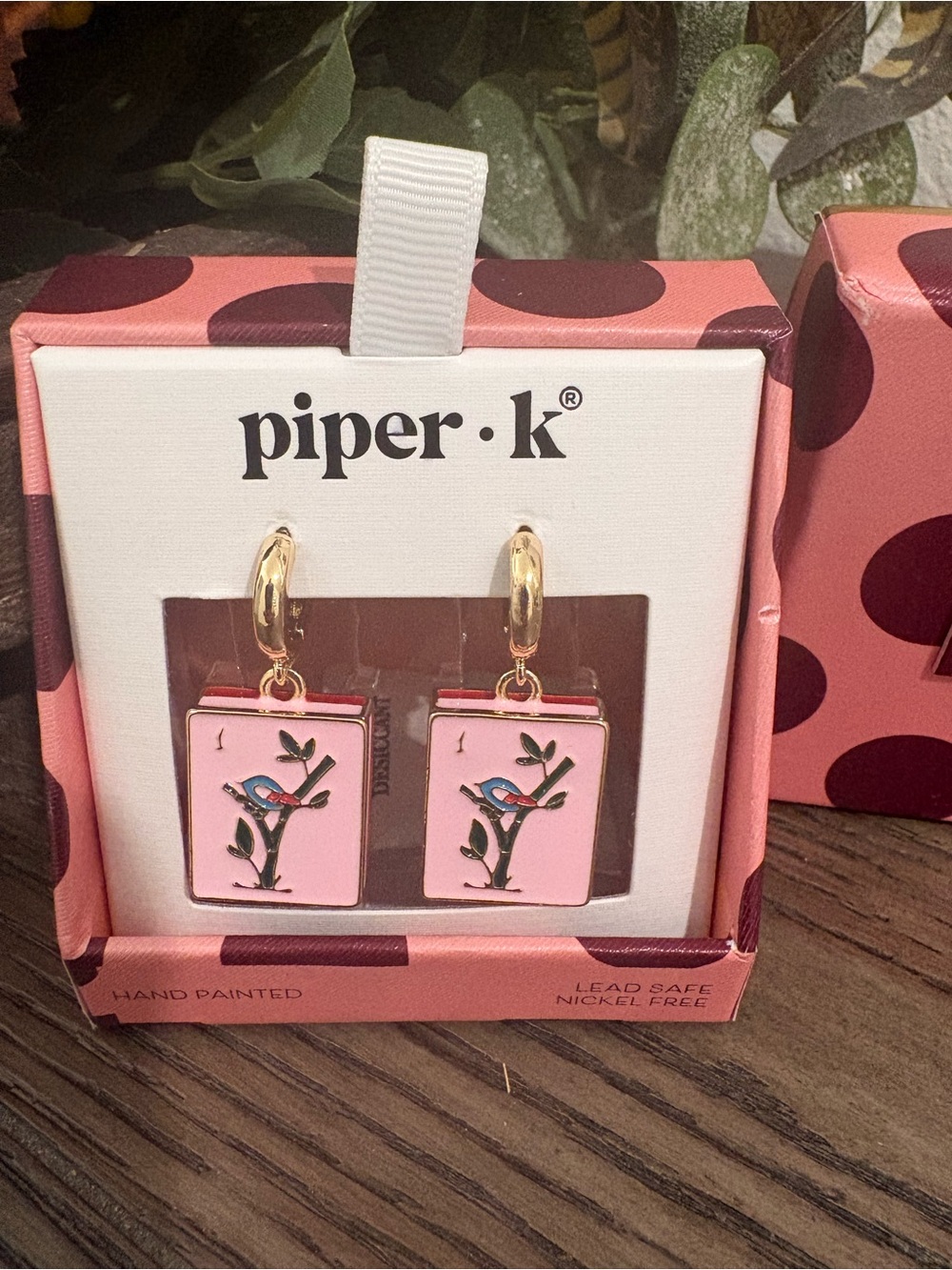 Piper K Mahjong earrings
